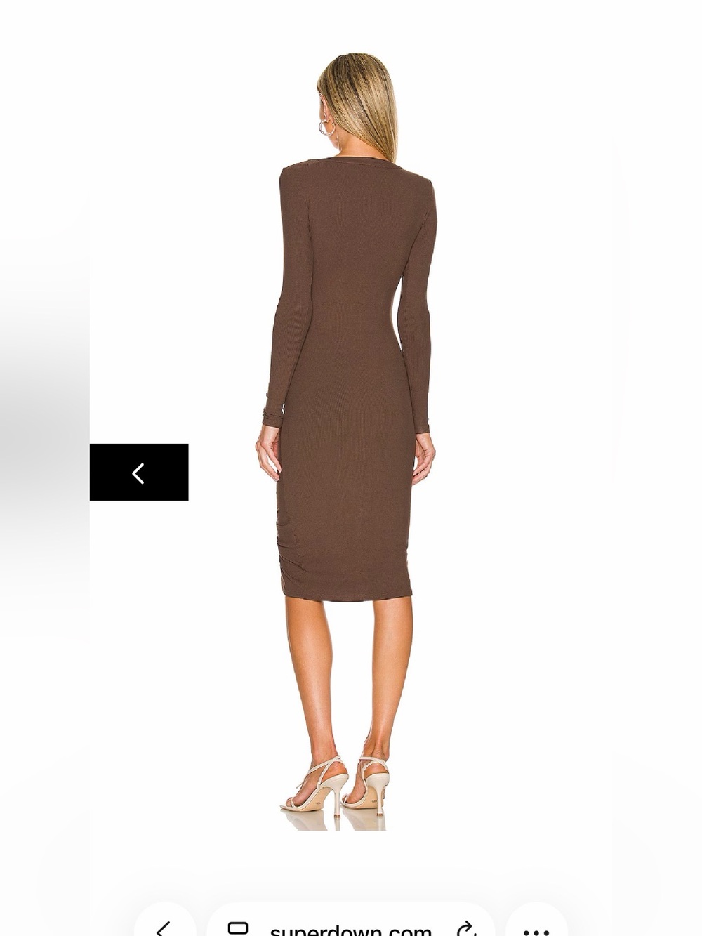 Revolve Superdown Grace Ruched Dress - Picture 3 of 9